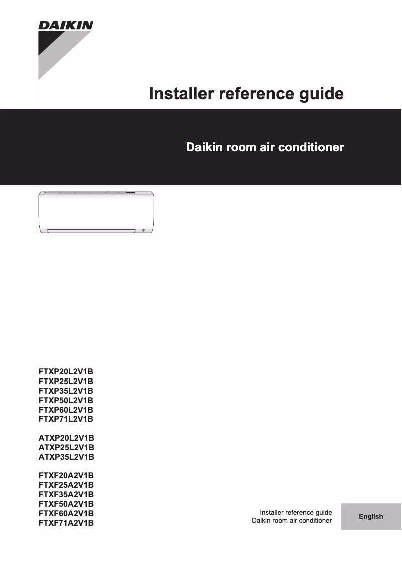 Página 1 del manual Guía de instalación Daikin ATXP20L2V1B