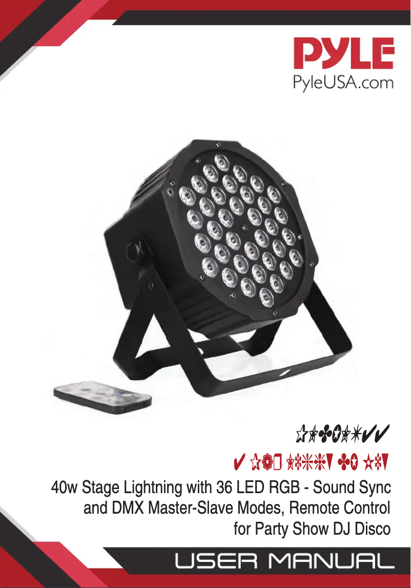 Página 1 del manual Manual de usuario Pyle PLDJLT44