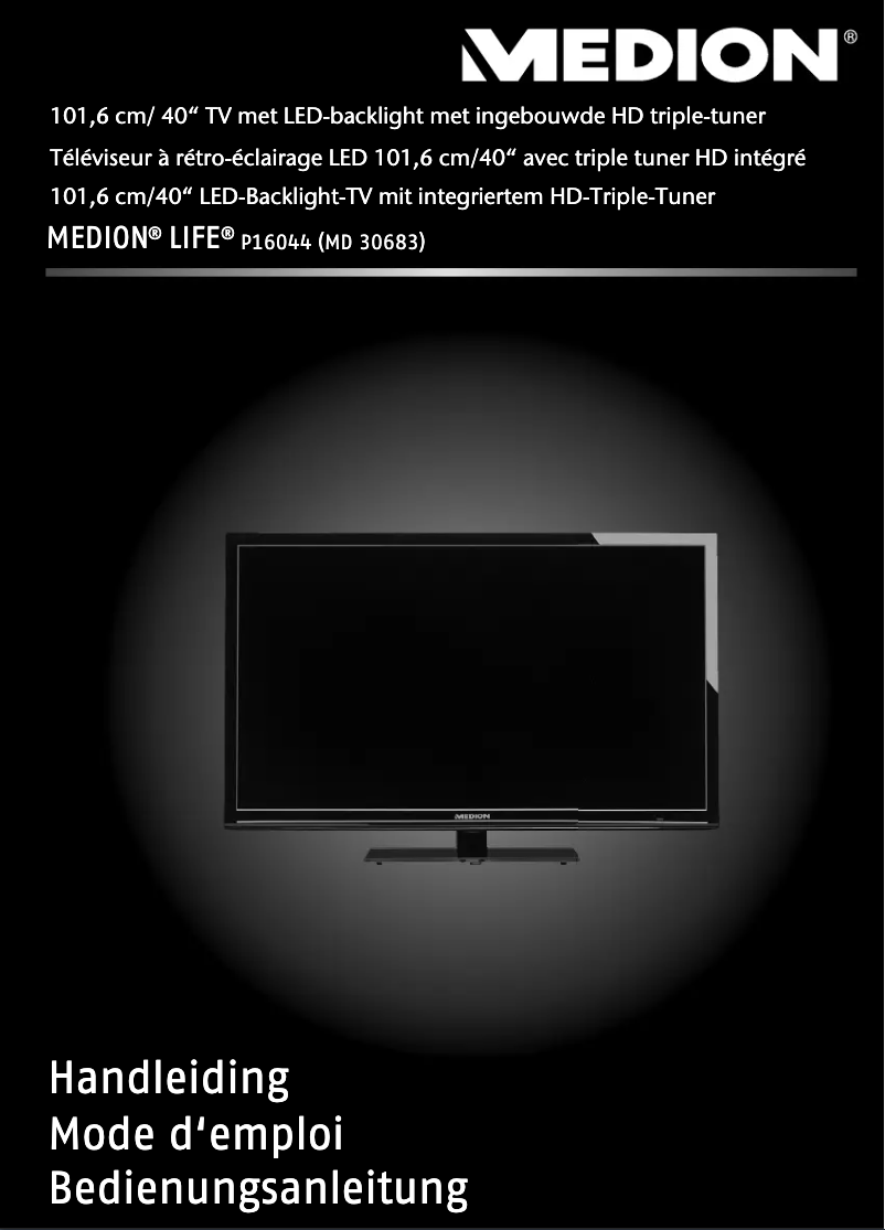 Image de la première page du manuel de l'appareil MD 30683 LIFE P16044