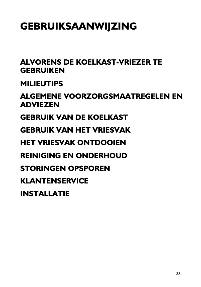 Página 1 del manual Manual de usuario Whirlpool Energisk CFS 500 AL