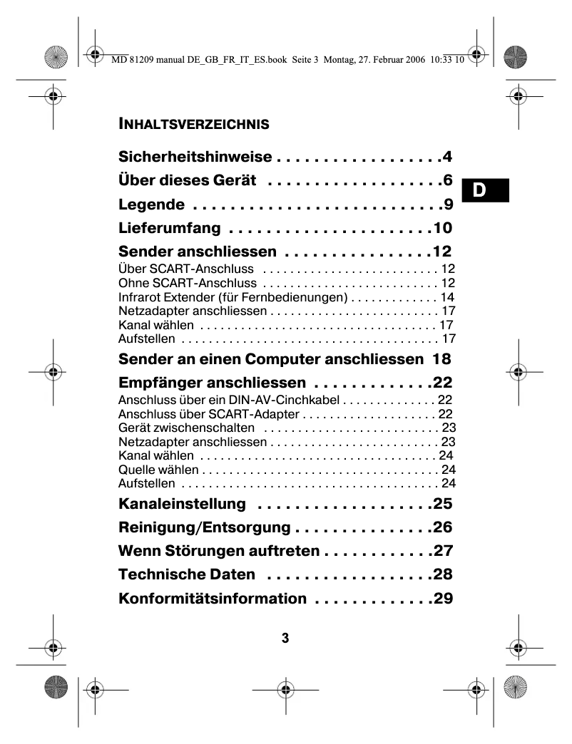 Page n°1 - Manuel utilisateur Medion LIFE S65002 (MD 82044)