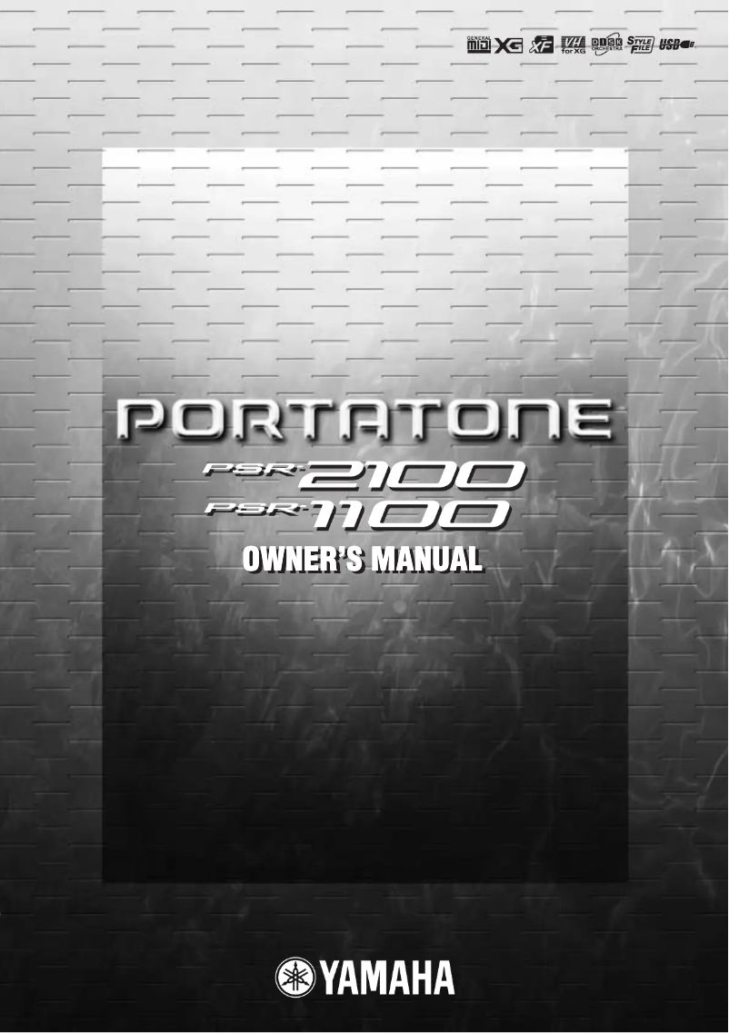 Page 1 de la notice Manuel utilisateur Yamaha Portatone PSR-2100