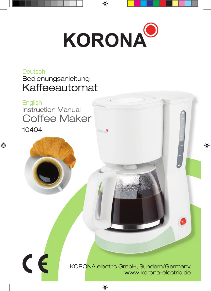 Page 1 de la notice Manuel utilisateur Korona 10404