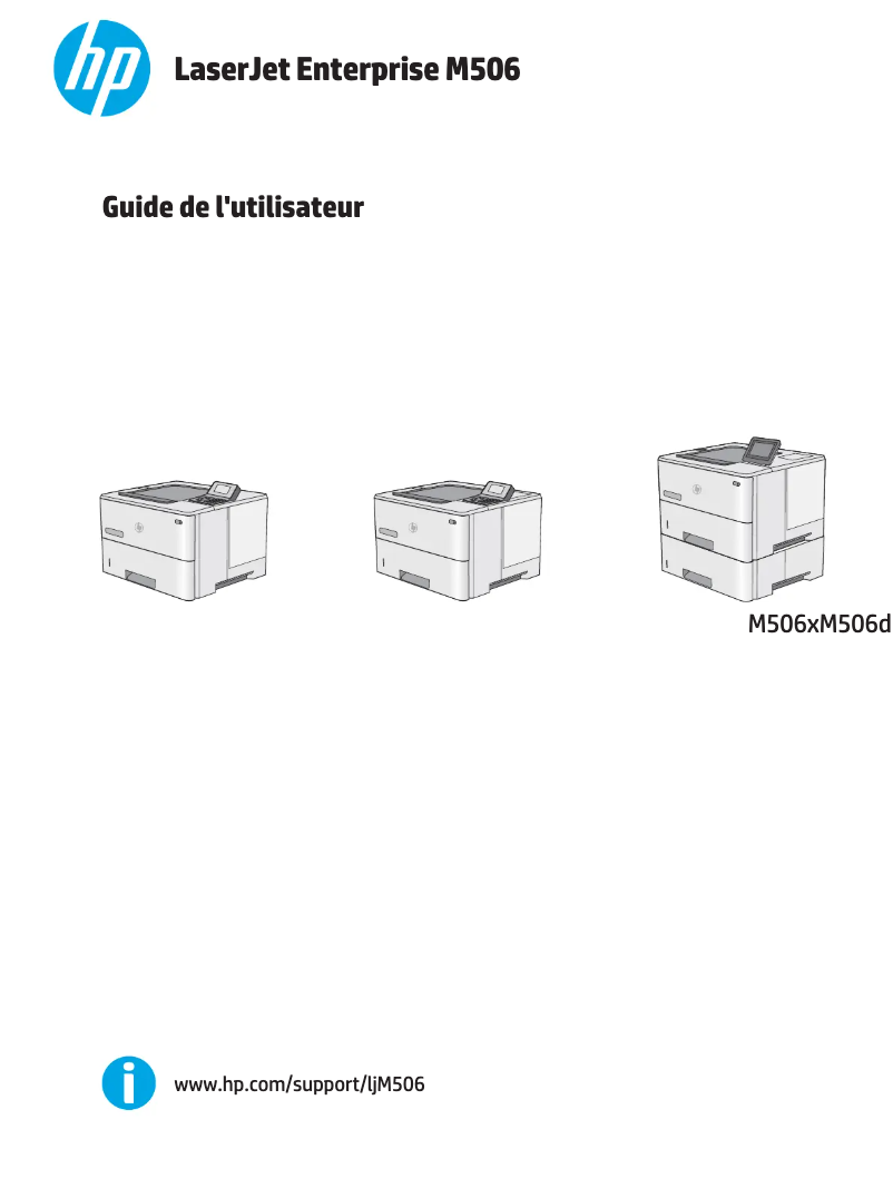 Page n°1 - Manuel utilisateur HP LaserJet Enterprise M506