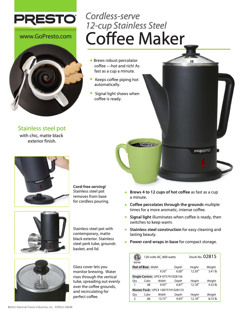 Image de la première page du manuel de l'appareil 02815