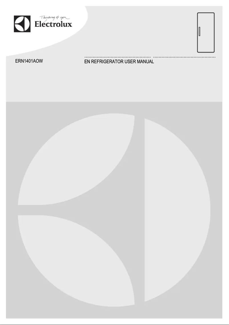 Page 1 de la notice Manuel utilisateur Electrolux ERN1401AOW