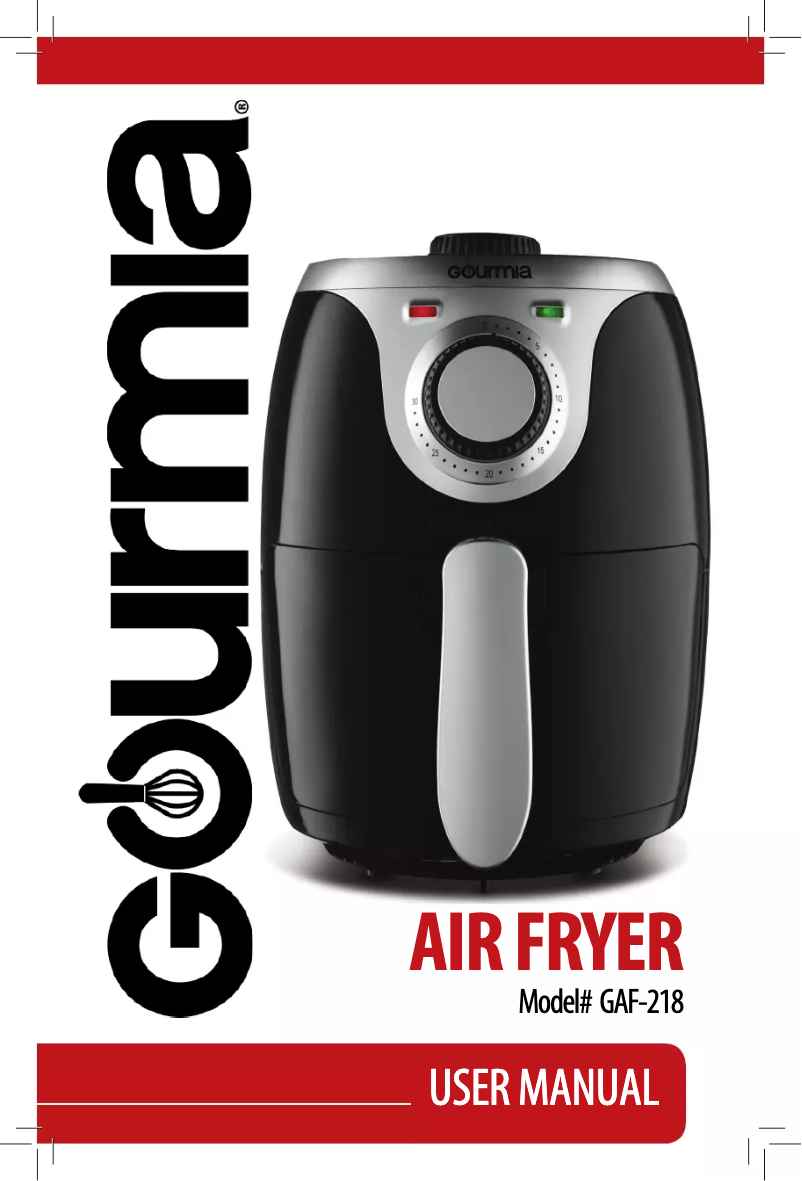 Page 1 de la notice Manuel utilisateur Gourmia GAF218