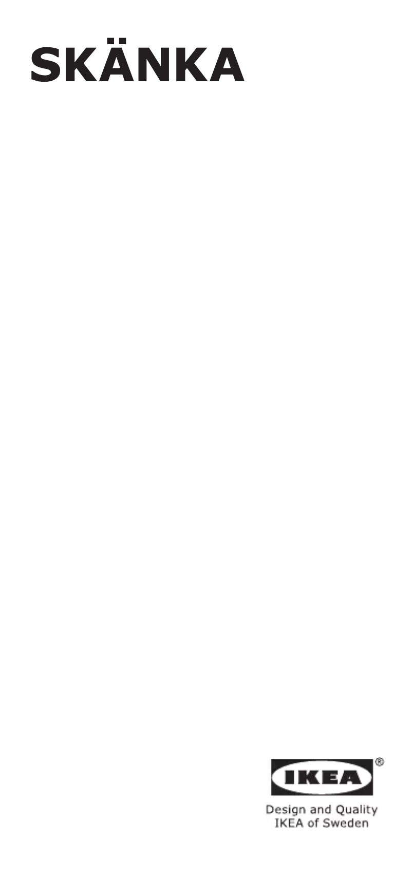 Image de la première page du manuel de l'appareil SKANKA