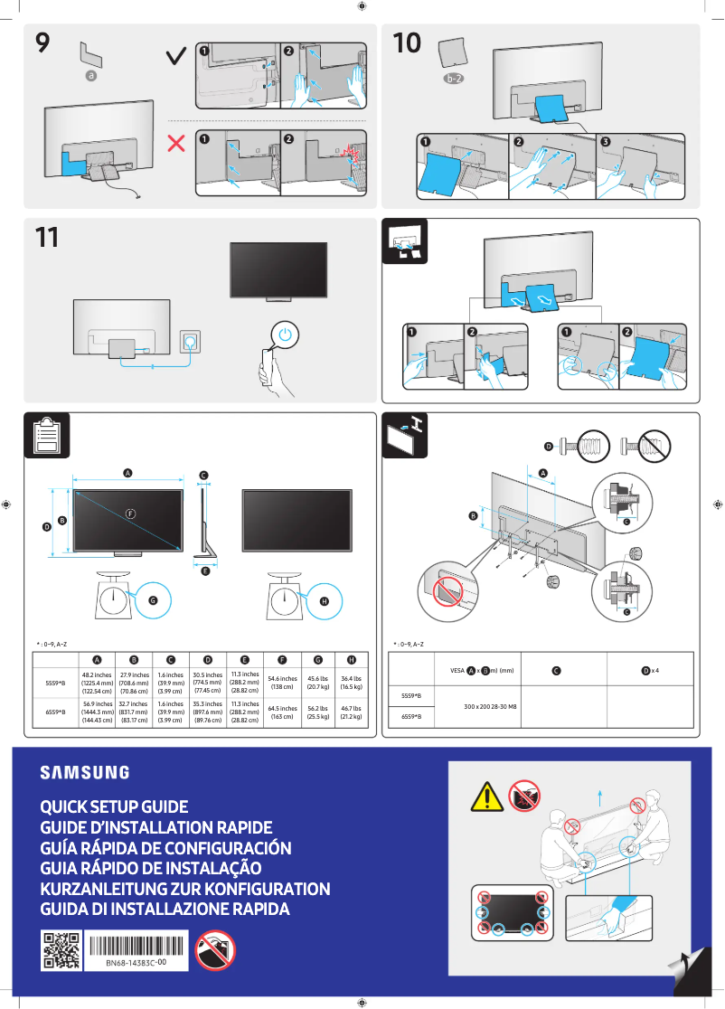 Page n°1 - Manuel utilisateur Samsung QN55S95BAG