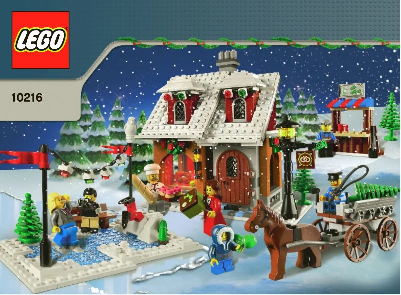 Page 1 de la notice Manuel utilisateur Lego Winter Village Bakery