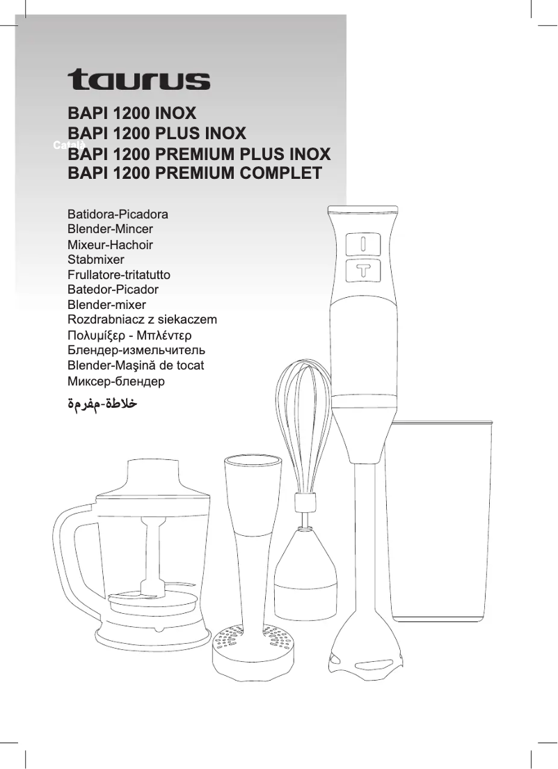 Image de la première page du manuel de l'appareil Bapi 1200 Premium Complet