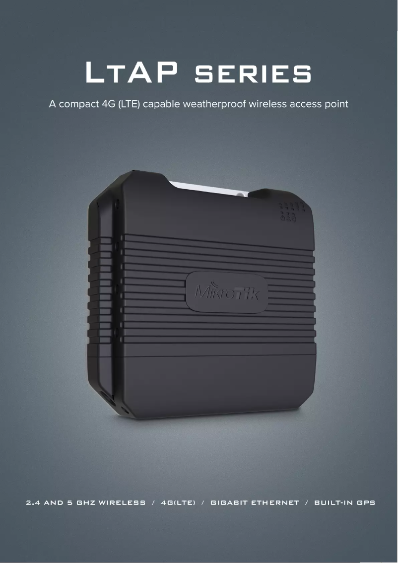 Page 1 de la notice Brochure Mikrotik LtAP LTE kit