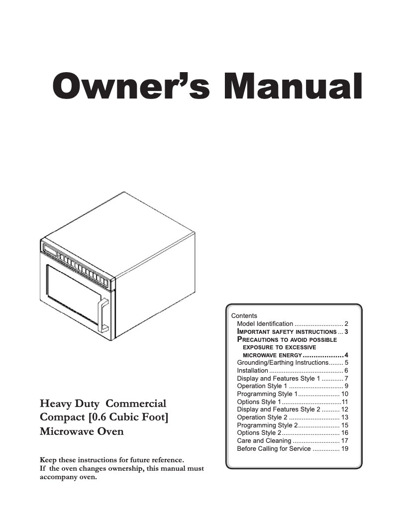 Image de la première page du manuel de l'appareil HDC1815