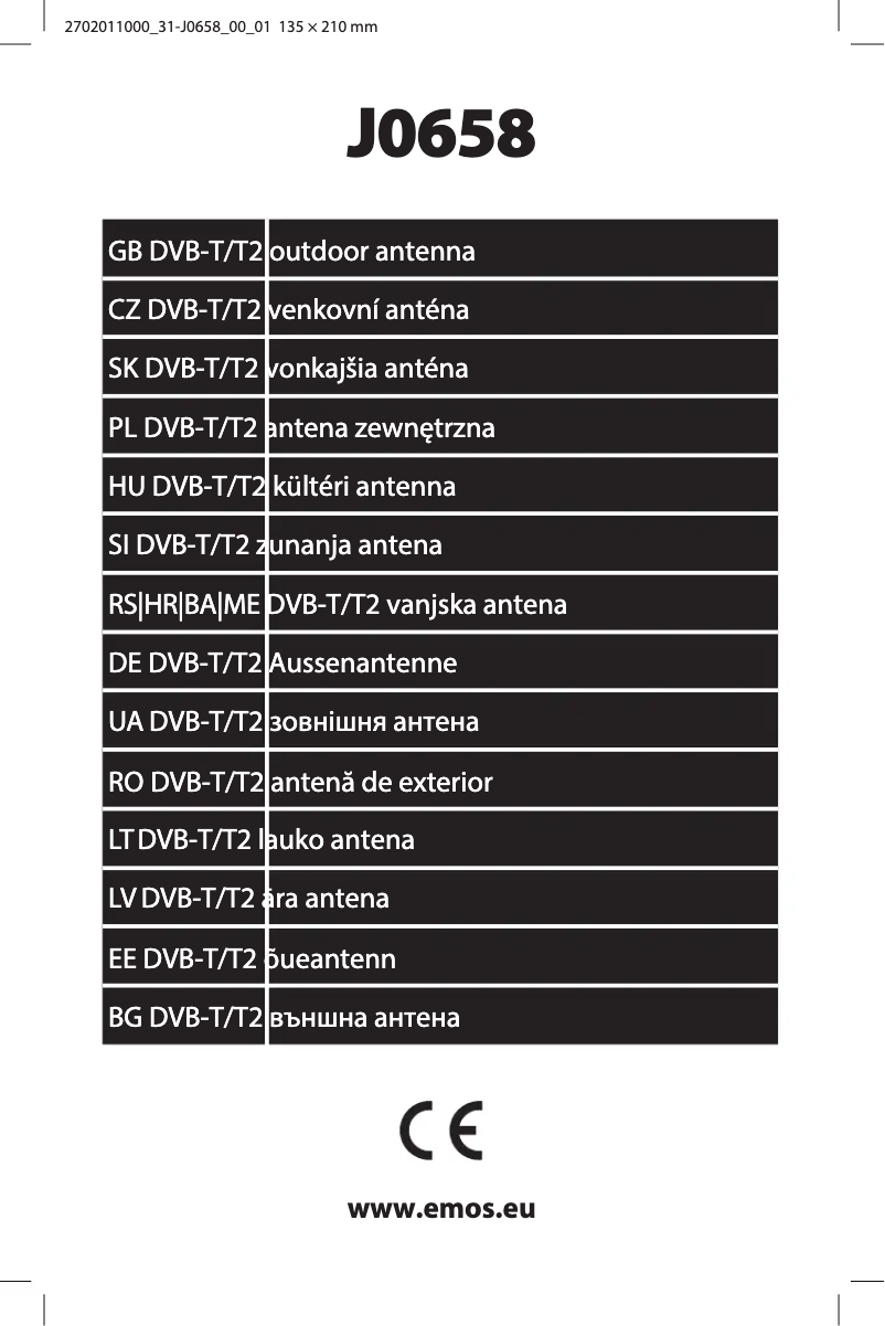 Página 1 del manual Manual de usuario Emos J0658