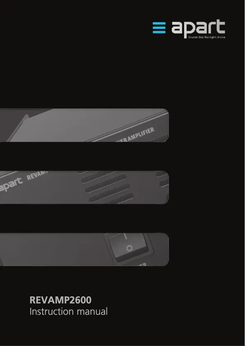 Imagen de la primera página del manual del dispositivo REVAMP2600