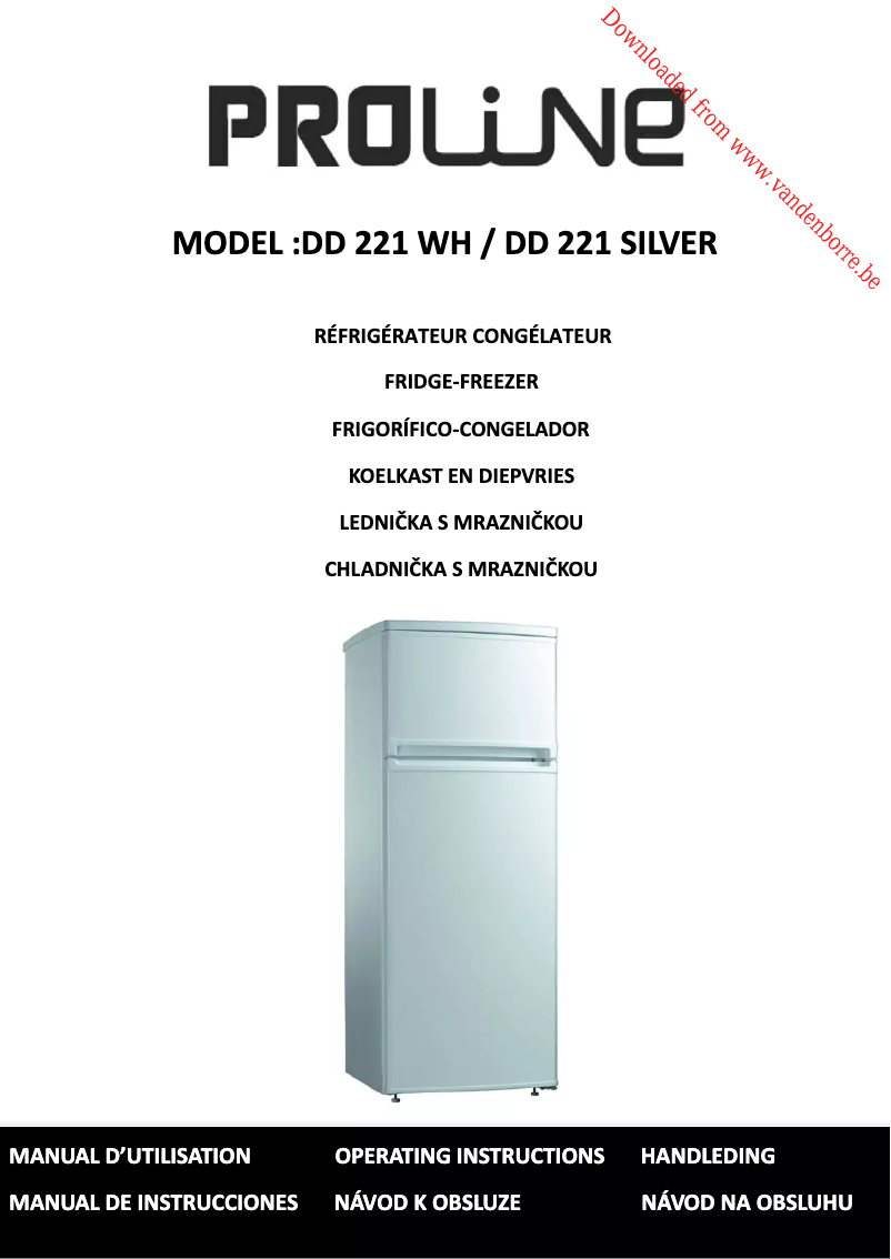 Image de la première page du manuel de l'appareil DD221