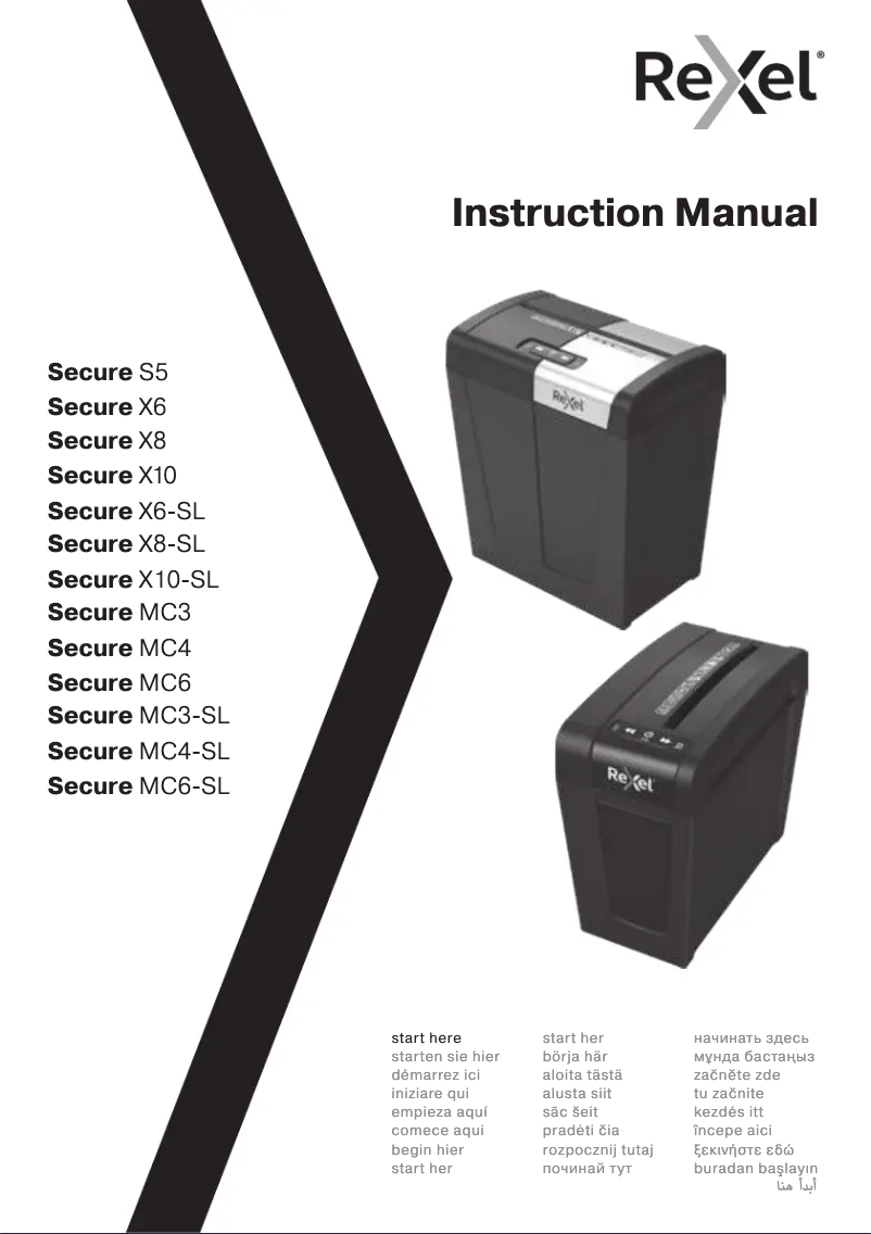 Página 1 del manual Manual de usuario Rexel Secure MC4-SL