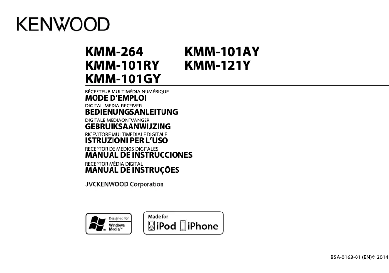 Page 1 de la notice Manuel utilisateur Kenwood KMM-101AY