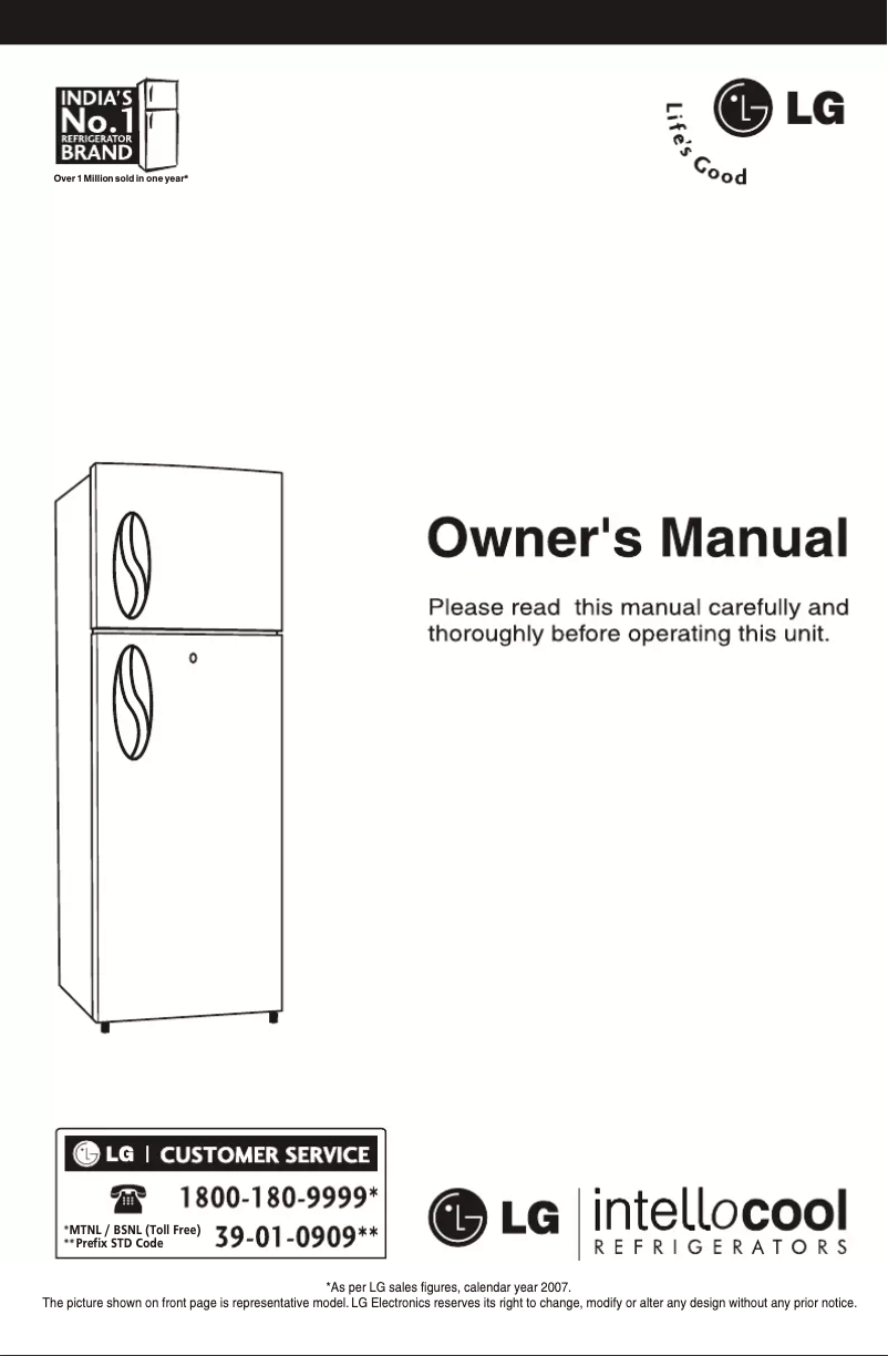 Page n°1 - Manuel utilisateur LG GL-296TL