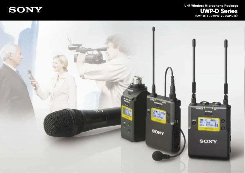 Page 1 de la notice Fiche technique Sony UWP-D12