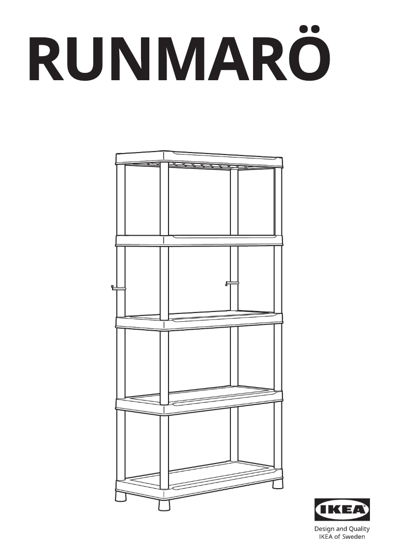 Imagen de la primera página del manual del dispositivo RUNMARÖ 105.513.22
