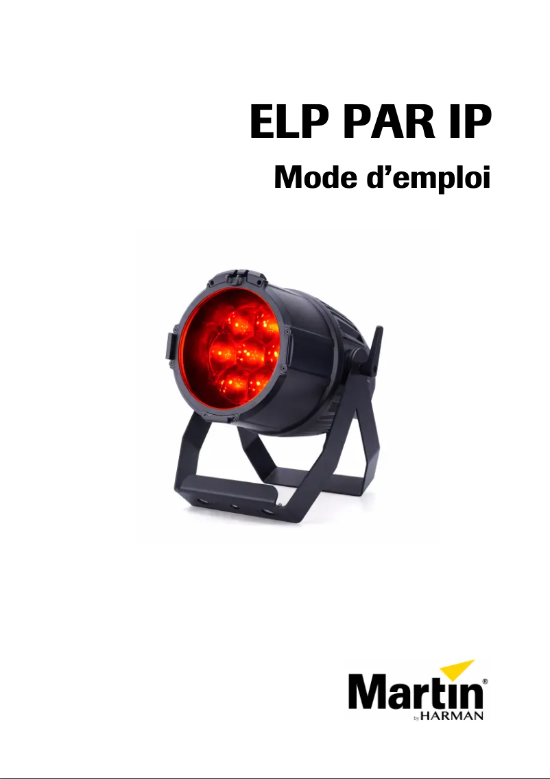 Page n°1 - Manuel utilisateur Martin ELP PAR IP