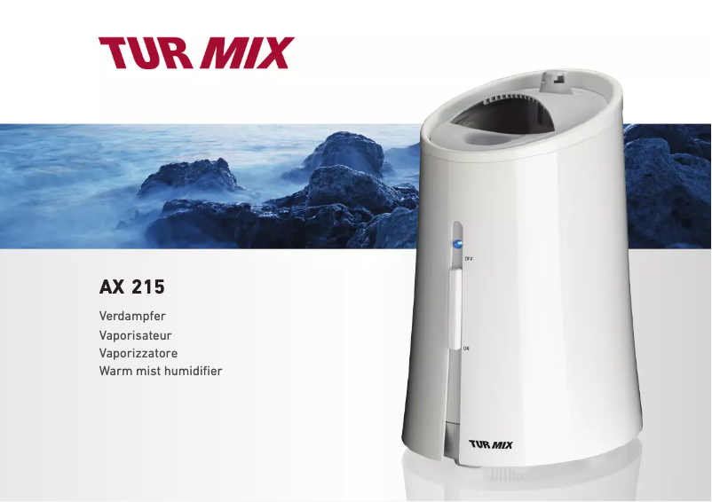 Page 1 de la notice Manuel utilisateur Turmix AX 215