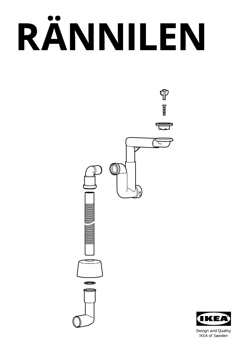 Page 1 de la notice Manuel utilisateur Ikea RÄNNILEN 305.624.33