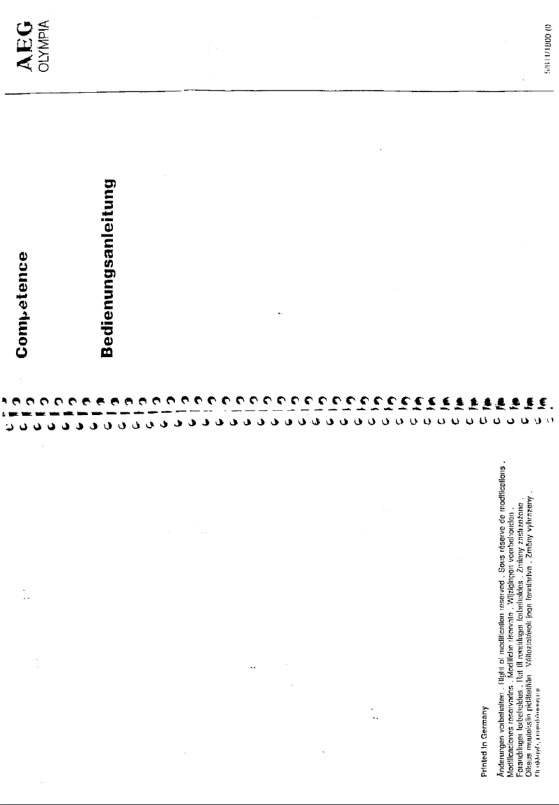 Page 1 de la notice Manuel utilisateur Olympia Competence