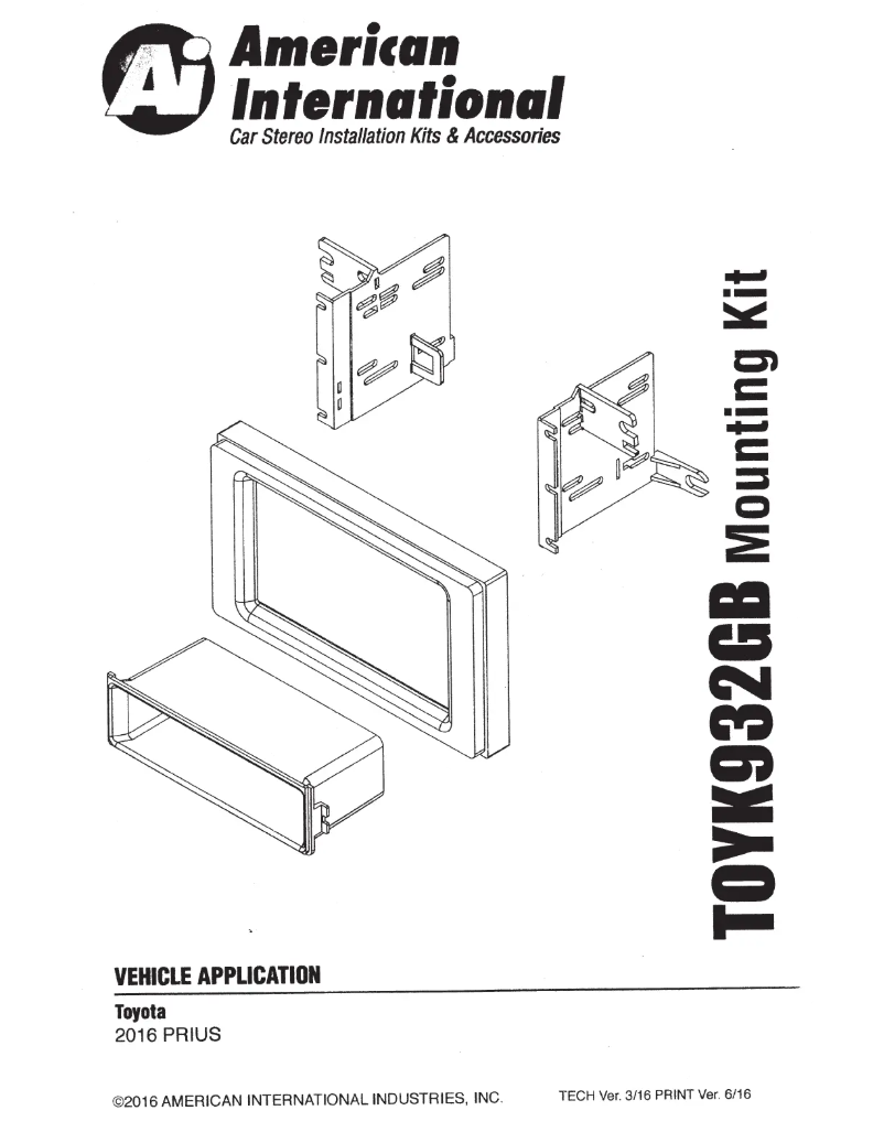 Page 1 de la notice Manuel utilisateur American International TOYK932GB