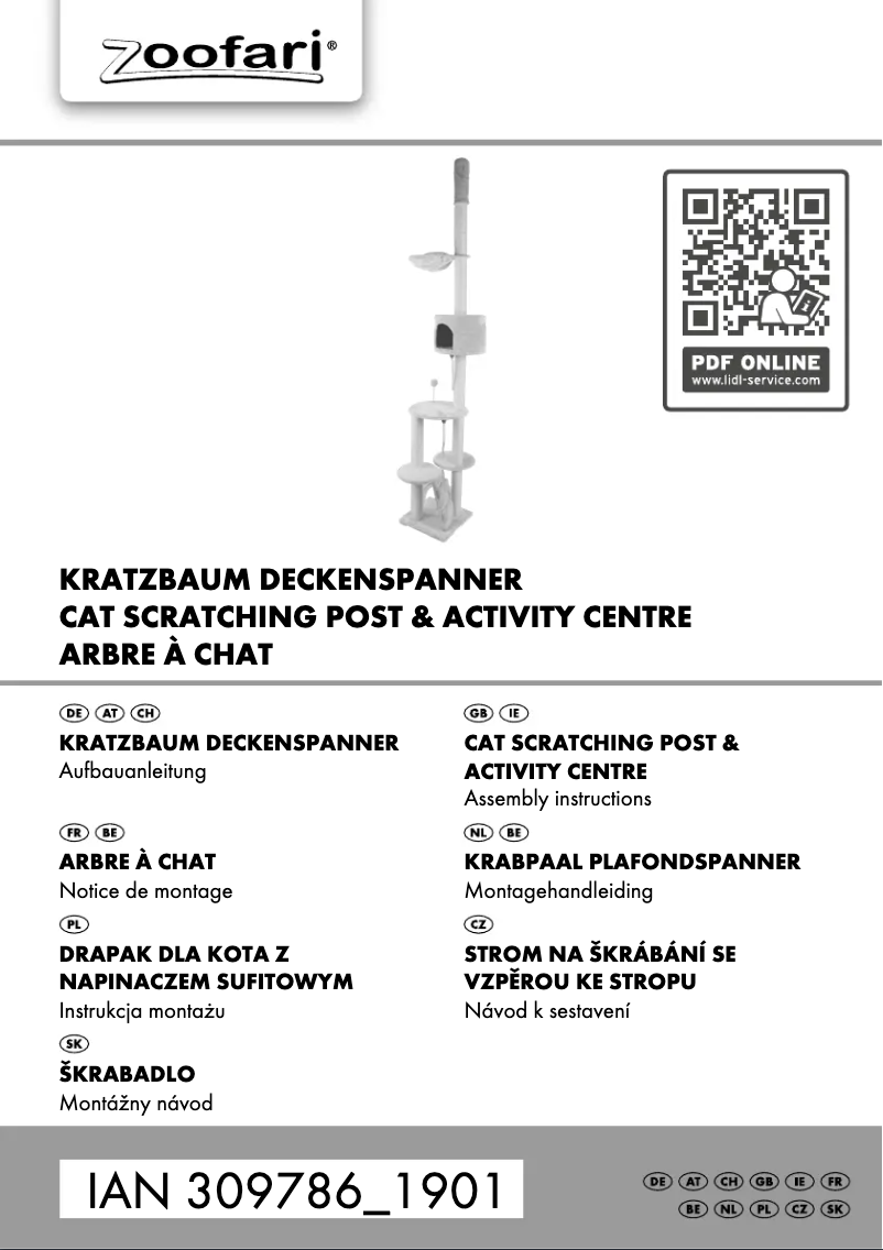 Page 1 de la notice Manuel utilisateur Zoofari IAN 309786