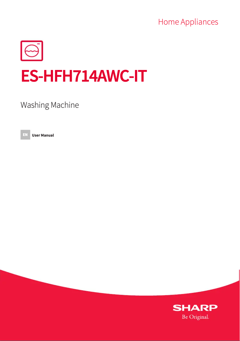 Page 1 de la notice Manuel utilisateur Sharp ES-HFH714AWC-IT