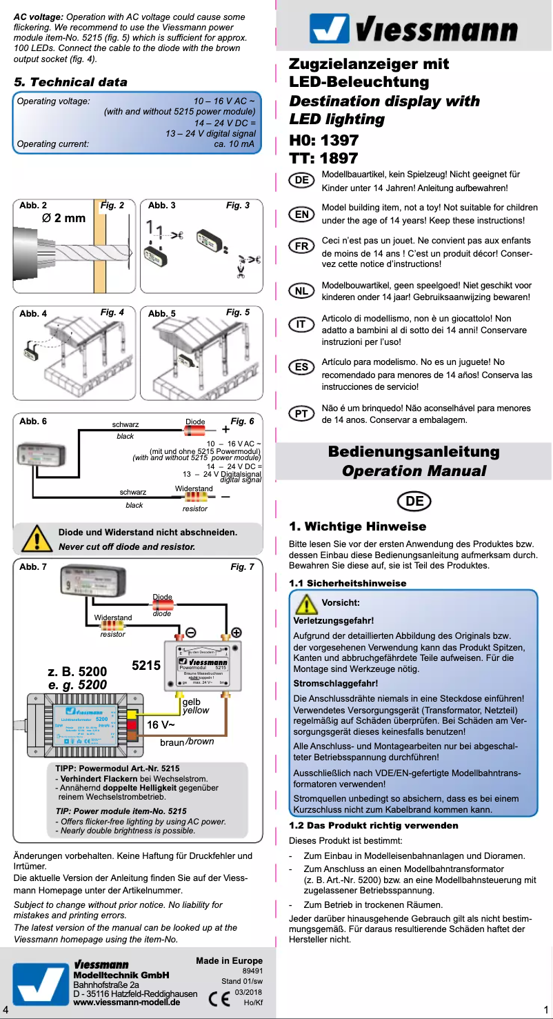Page 1 de la notice Manuel utilisateur Viessmann 1897