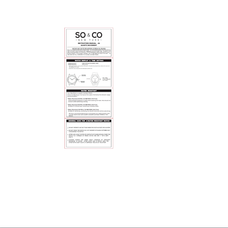 Page 1 de la notice Manuel utilisateur So & Co Chelsea 5275