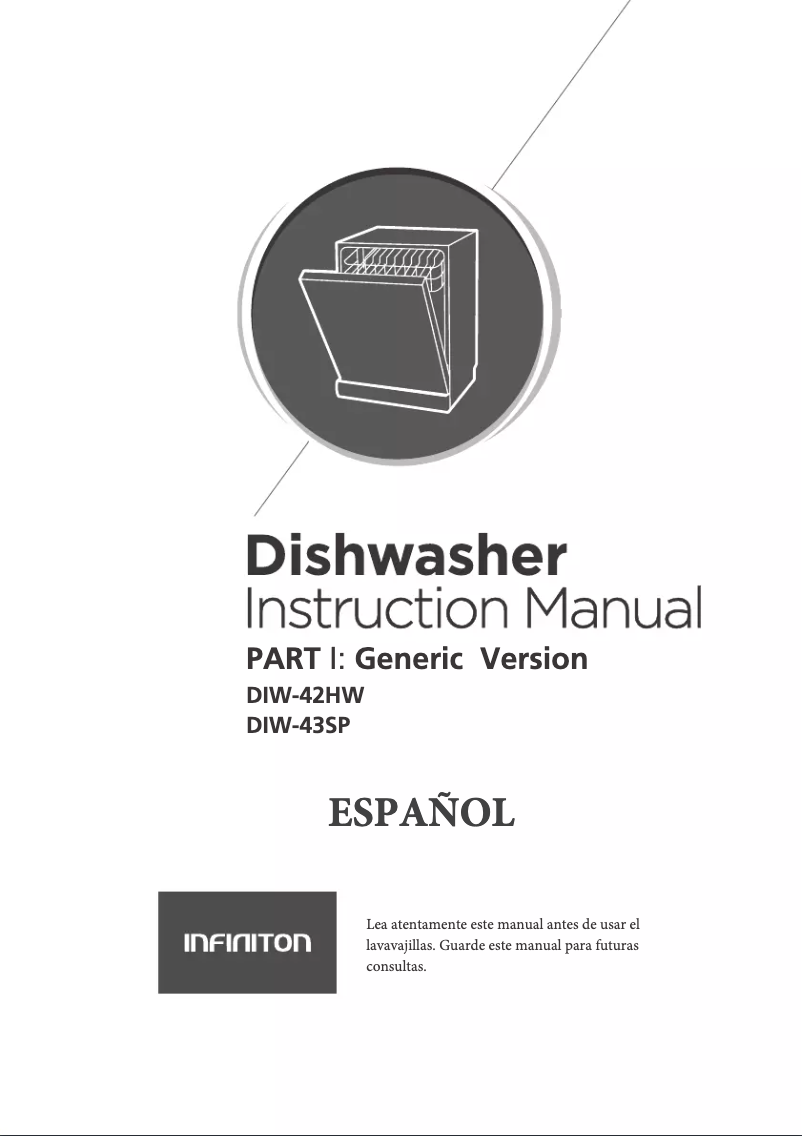 Page 1 de la notice Manuel utilisateur Infiniton DIW-42HW