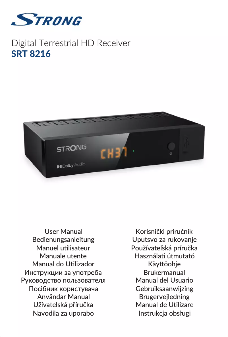 Page 1 de la notice Manuel utilisateur Strong SRT 8216