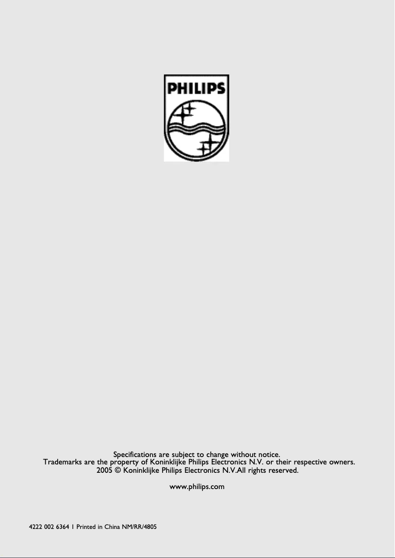 Page n°1 - Guide de démarrage rapide Philips SCX463
