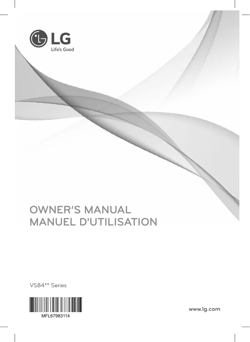 Page n°1 - Manuel utilisateur LG VS8401SCW