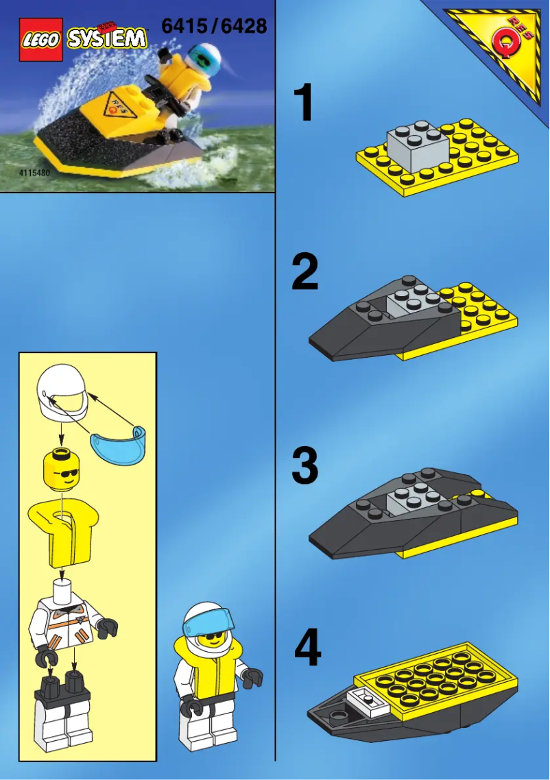 Page 1 de la notice Manuel utilisateur Lego Res-Q Jet Ski