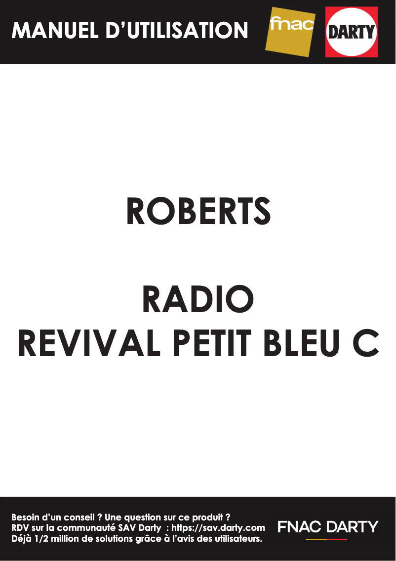 Página 1 del manual Manual de usuario Roberts Revival Petite Bleu C