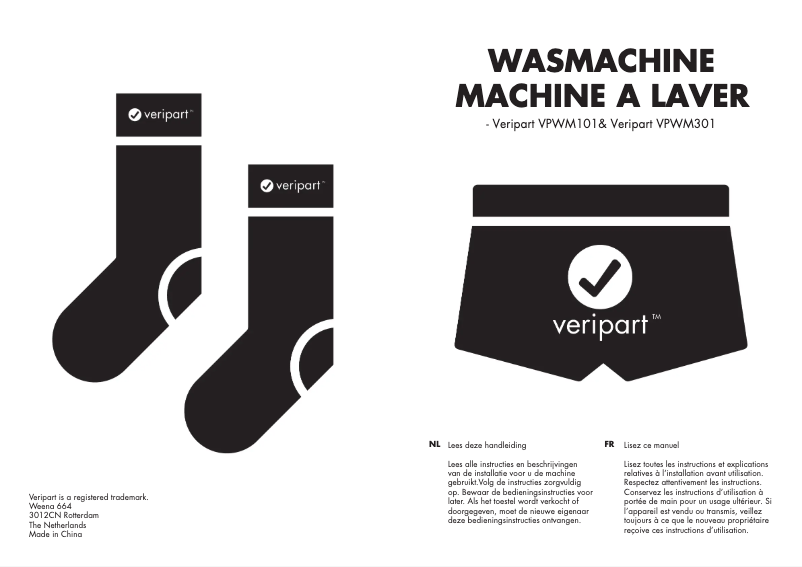 Page 1 de la notice Manuel utilisateur Veripart VPWM101