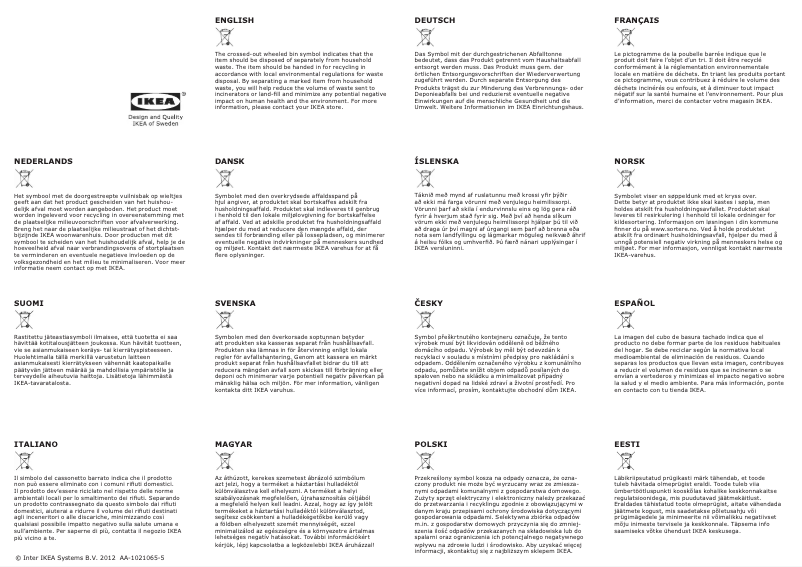 Image de la première page du manuel de l'appareil LUFTMASSA