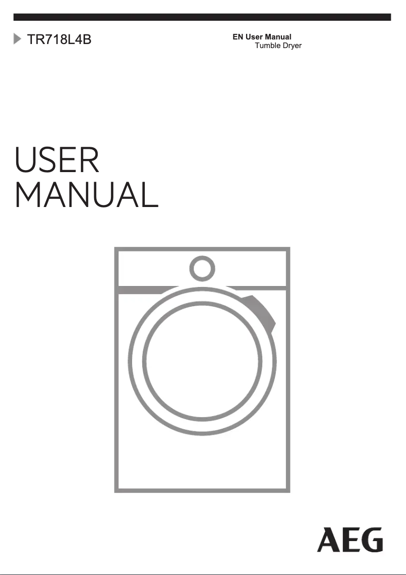 Page n°1 - Manuel utilisateur AEG TR718L4B