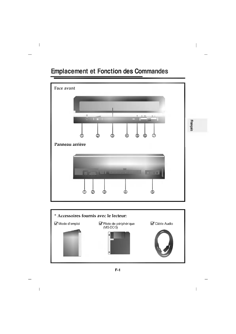 Page 1 de la notice Manuel utilisateur LG CRD-8483B