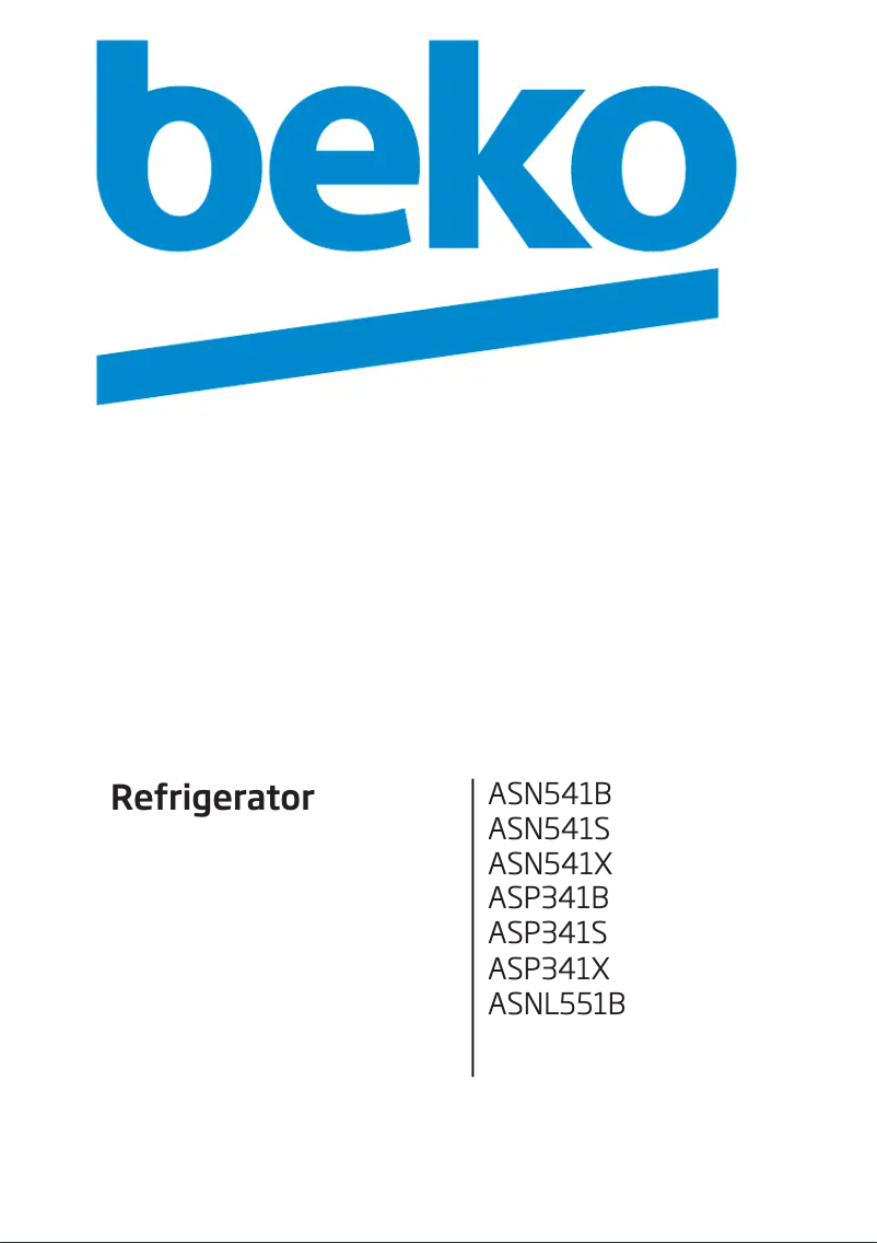 Page 1 de la notice Mode d'emploi Beko ASNL551