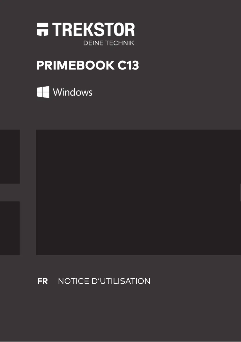 Page n°1 - Manuel utilisateur TrekStor Primebook C13