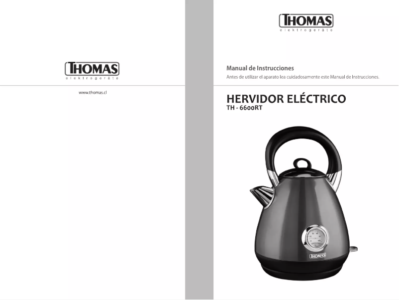 Page n°1 - Manuel utilisateur Thomas TH-6600RT