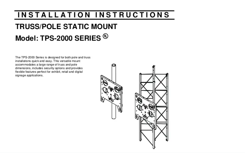 Page 1 de la notice Manuel utilisateur Chief TPSU