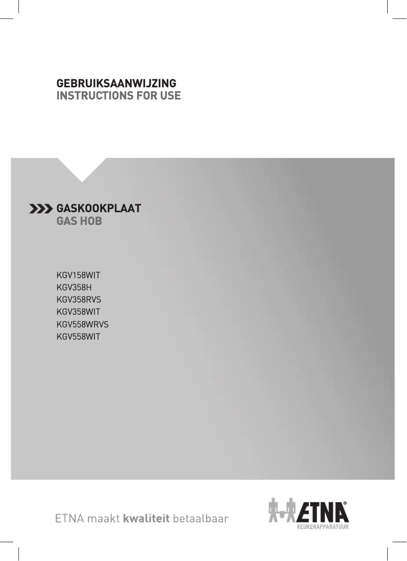 Page 1 de la notice Manuel utilisateur Etna KGV358H