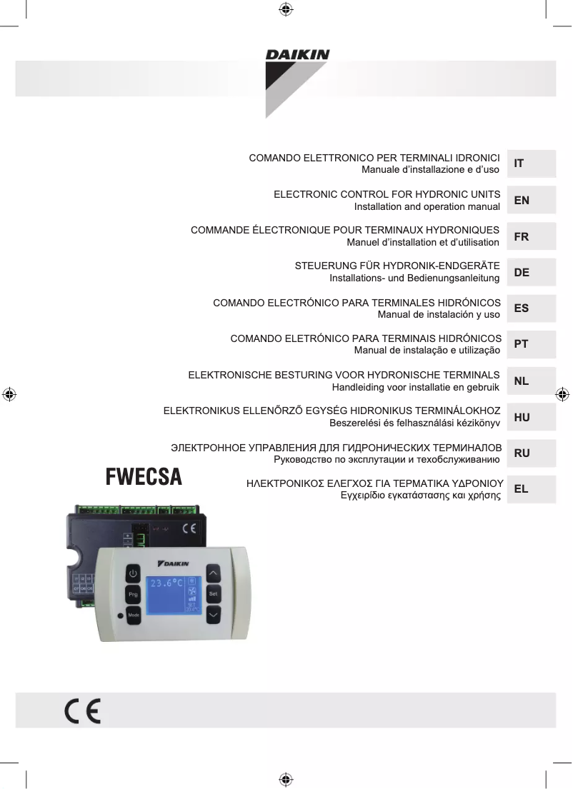 Page 1 de la notice Manuel utilisateur Daikin FWB03BATN6V3